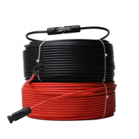 UV-Resistant Long Double Layer PV Extension Cable with M/F Solar Connectors for Outdoor