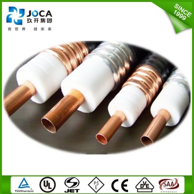 high quality copper-tube conductor pe insulated superflexible feeder cable 1/4",3/8";1/2";7/8"1-1/4";1-5/8";2-1/4"available