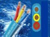 Three core round/flat rubber/pvc submersible pump cables J